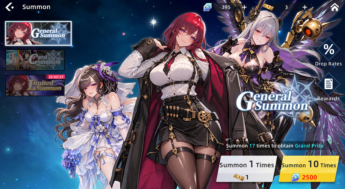 General Summon screen